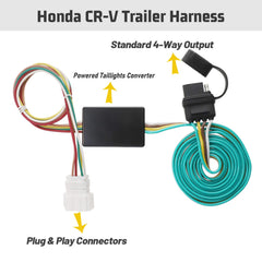 MECMO CR-V plug-and-play T-harness simplifies tow wiring with OEM-compatible connectors