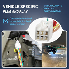 MECMO dust cover on 4-pin trailer socket protects from dust.