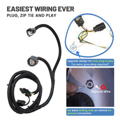 MECMO easy-install trailer harness for Wrangler JK