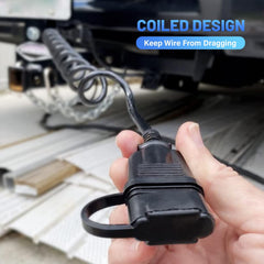 MECMO 4-wire flat extension supports marine, horse, and ATV trailers.