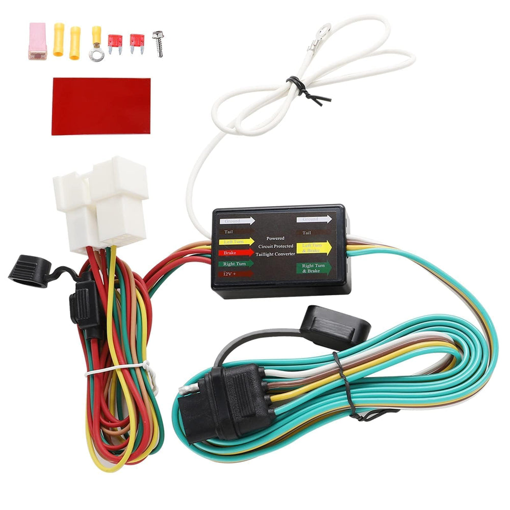 MECMO four-pin trailer wiring harness for reliable trailer lighting.