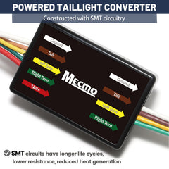 MECMO heavy-duty wiring with tin-plated terminals resists corrosion.