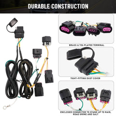 MECMO heavy-duty wiring with tin-plated copper terminals boosts durability.