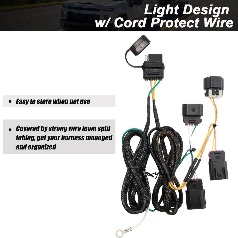 MECMO harness installation behind the Equinox or Terrain tail light is straightforward.
