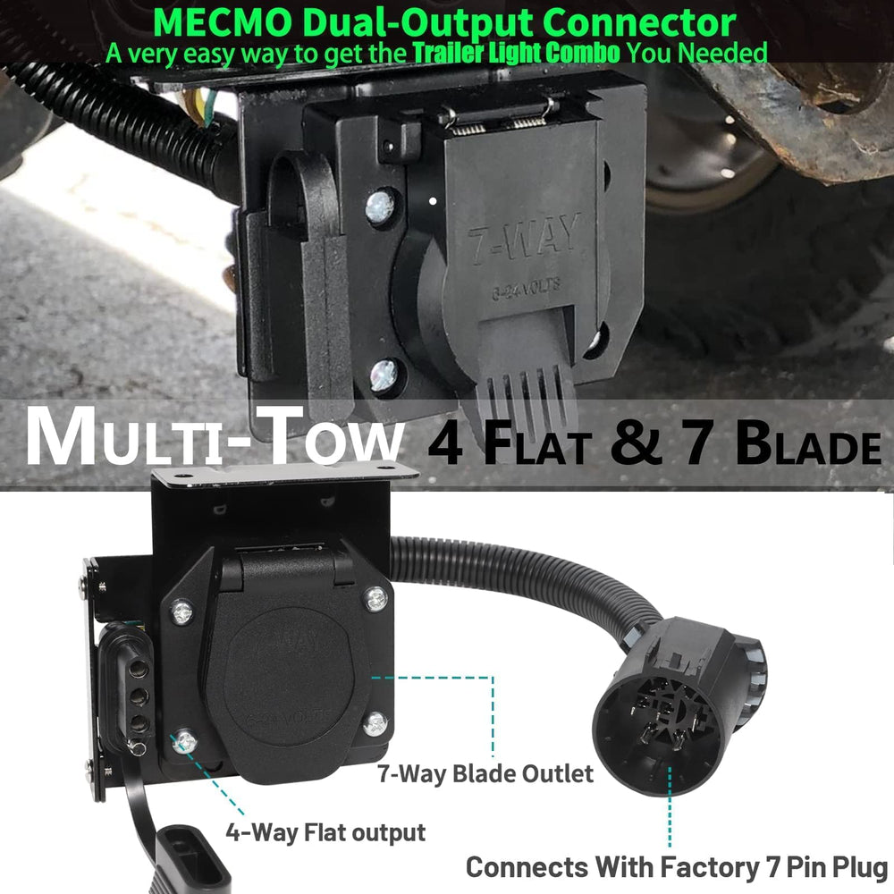 MECMO Multi-Tow 4-way flat connector for versatile trailer wiring