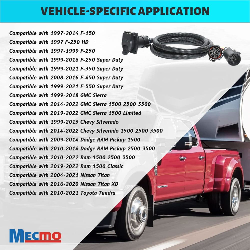 MECMO plug-and-play 7-pin connection enables quick, no-cut installation.