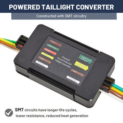 MECMO 4-pin flat connector powers trailer lights reliably.