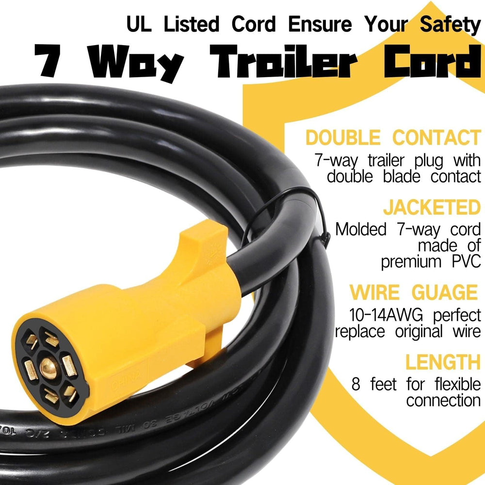 MECMO replacement 7-way flat-pin harness for hassle-free upgrades.