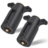 MECMO RV 7-pin trailer plug side 2-pack for reliable lighting power.