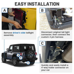 MECMO tail-light connector ensures proper signal transmission for Wrangler JK