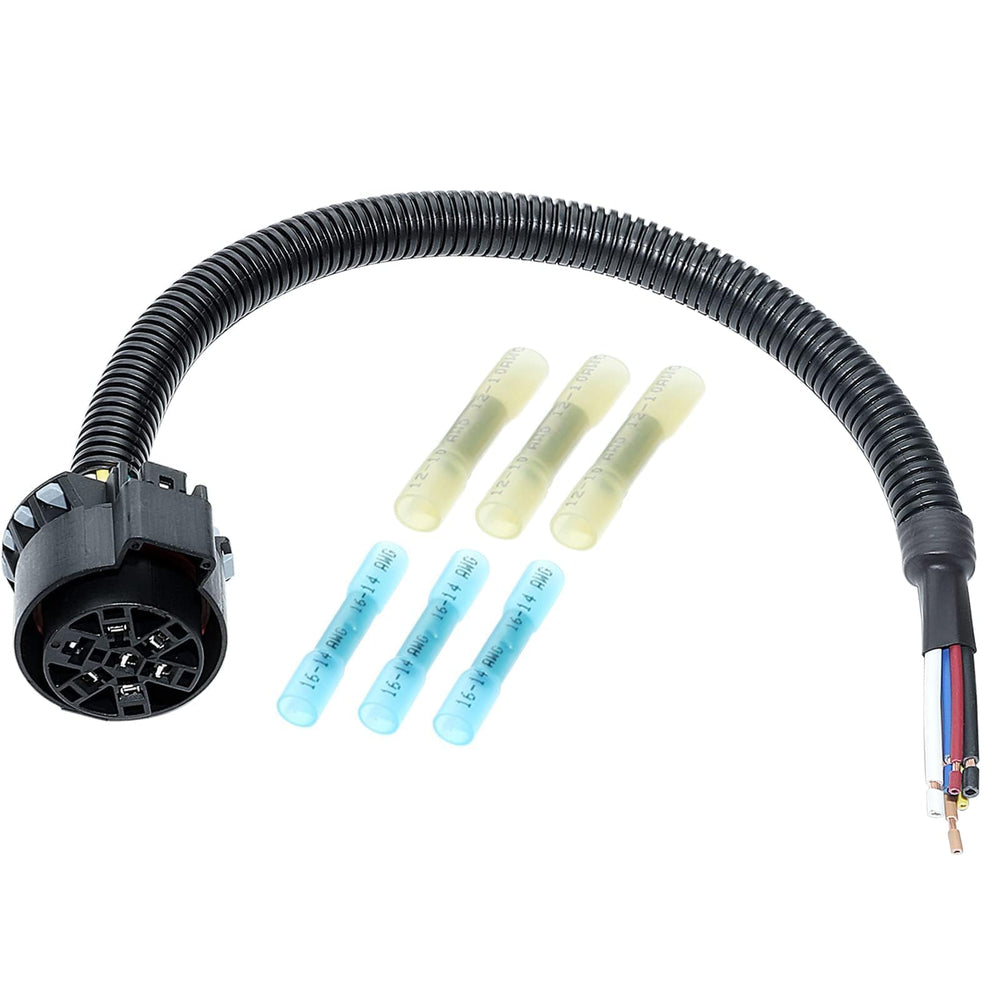 MECMO USCAR 7-way wiring harness ready for trailer plug replacement