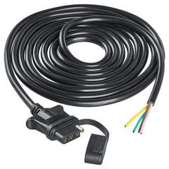 MECMO vehicle-side 4-pin connector for car-side trailer lights, compact and reliable.
