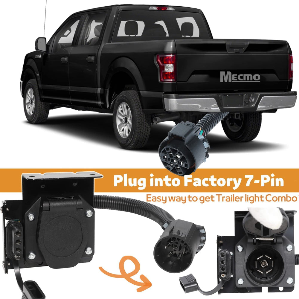 MECMO vehicle-side trailer harness with dual-output support