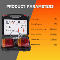 MEDAMOC 100ft Bluetooth range enables quick signaling across the trailer.
