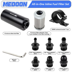 Medoon 6AN adapter set enables versatile fuel line connections