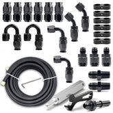 Medoon 6AN PTFE fuel line kit package for quick installation planning