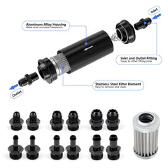 Medoon barb adapters for 1/2, 3/8 and 5/16 inch fittings