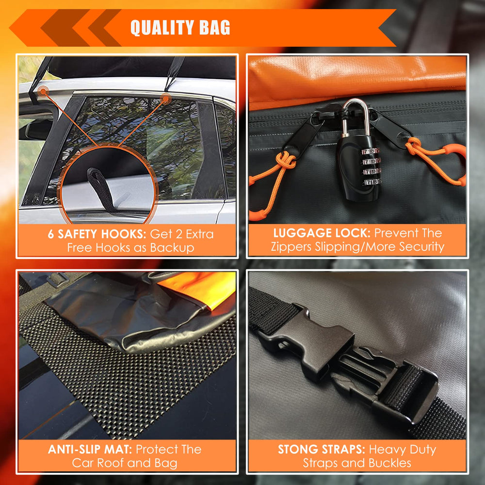 MeeFar XBEEK foldable storage bag stores compactly when not in use.