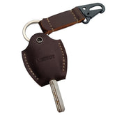 MEEBOY leather car key sleeve in coffee finish protects keys and adds style.