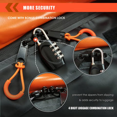 MeeFar combination lock adds security against zipper slippage