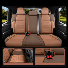 MeeKooMay Tacoma seat cover waterproof finish guards against spills and rain.