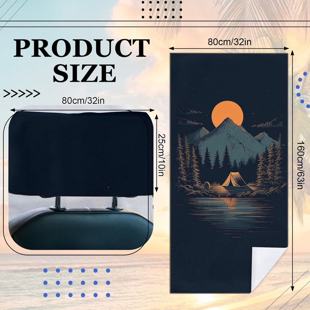 Meetravel portable-folded towel folds compactly for car, backpack, or gym bag.