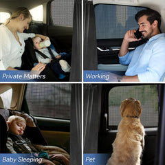 Meewoo curtain comes with a storage bag to keep the car organized.