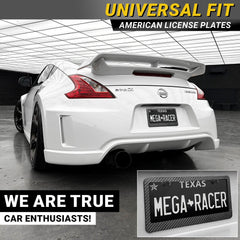 Mega Racer 2-pack universal frame set showing plate compatibility