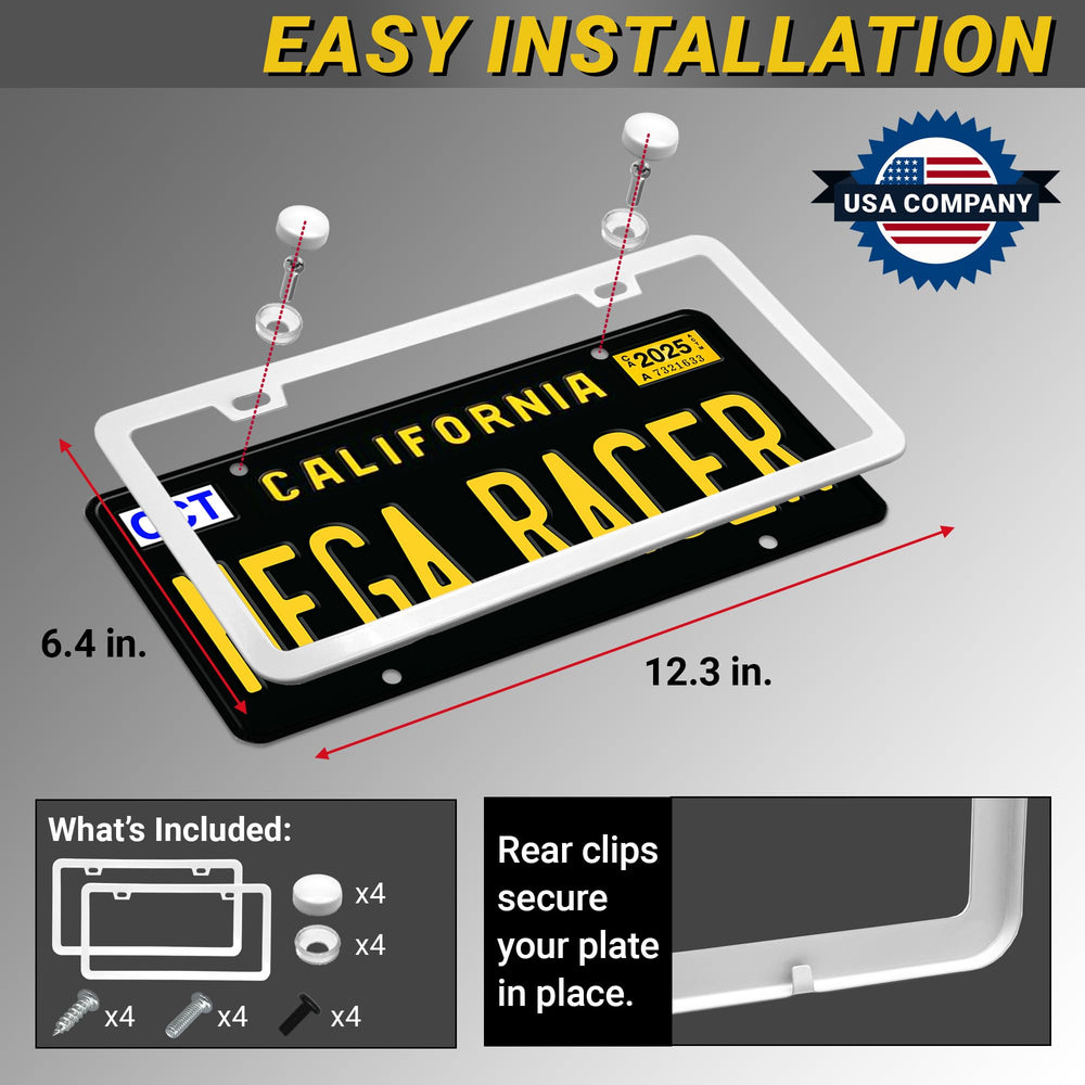 Mega Racer includes complete hardware kit and color-matched screw caps for a seamless look.