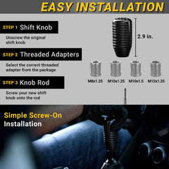 Mega Racer DIY screw-on installation for quick, tool-free upgrade.