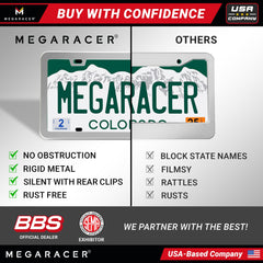 Mega Racer includes hardware kit with matching caps for a clean finish
