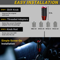 Mega Racer simple screw-on installation with no special tools required.