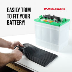 MEGAWARE KEELGUARD BatteryGuard Protector on a boat to guard against shocks and water impact.