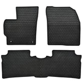 Megiteller Prius floor mats front view offer all-weather protection and easy cleaning.