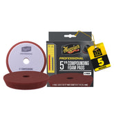 Meguiar's 5-inch foam compounding pad for scratches-removal on paint