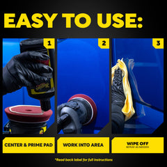 Meguiar's pad is washable and reusable for detailing efficiency