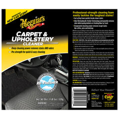 Meguiar's Carpet & Upholstery Cleaner spot-cleaning capability for targeted stains
