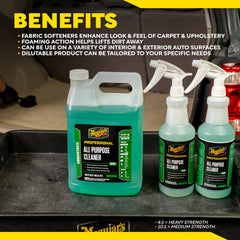 Meguiar's D10101 exterior cleaner delivers a fresh look without harshness