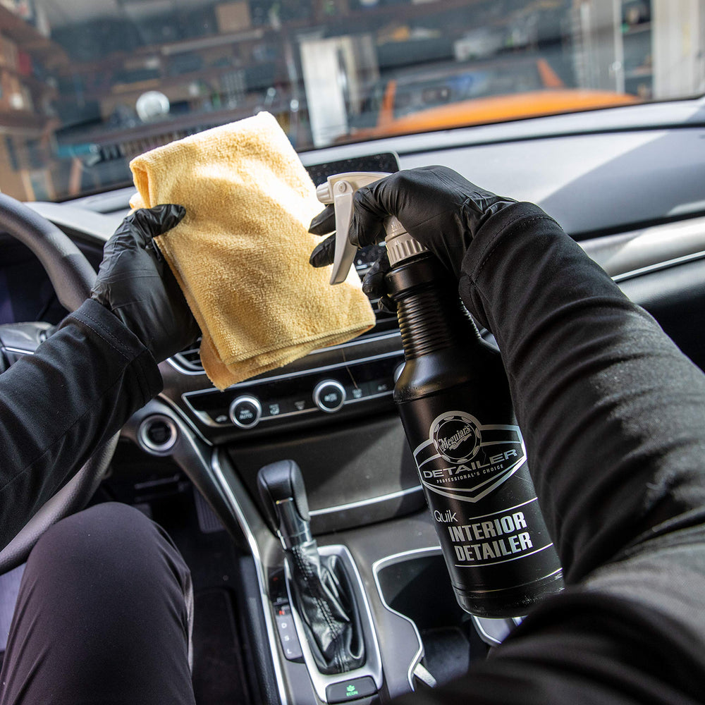 Fabrics and vinyl refreshed by Meguiar's Quik Interior Detailer