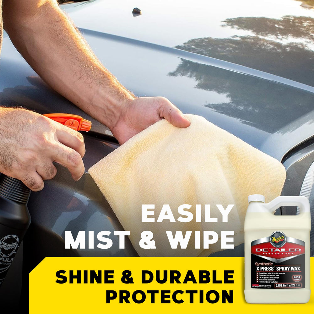 Meguiar's D15601 water-beading action helps keep surfaces cleaner longer.