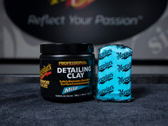 Meguiar’s Detailing Clay Mild C2000 in use on painted surface for contaminant removal