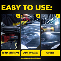 Meguiar's pad applies polish, glaze, wax, or sealant to boost gloss and protection