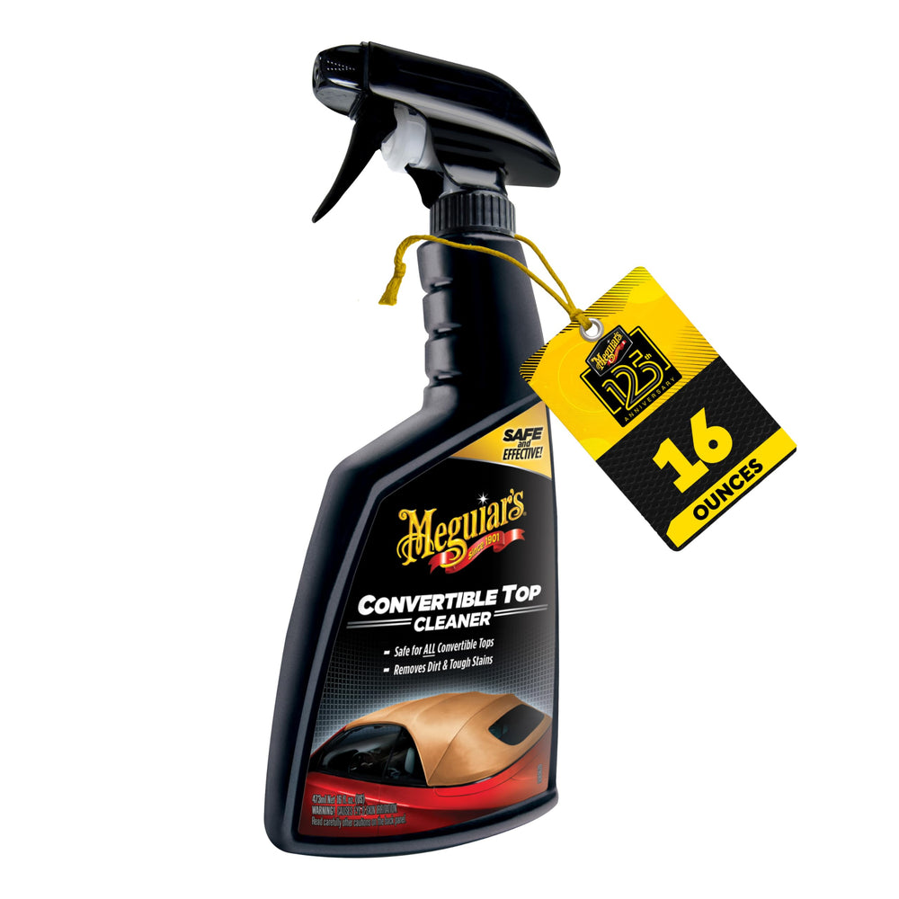 Meguiar's G2016 bottle for easy spray cleaning of convertible tops to remove stains