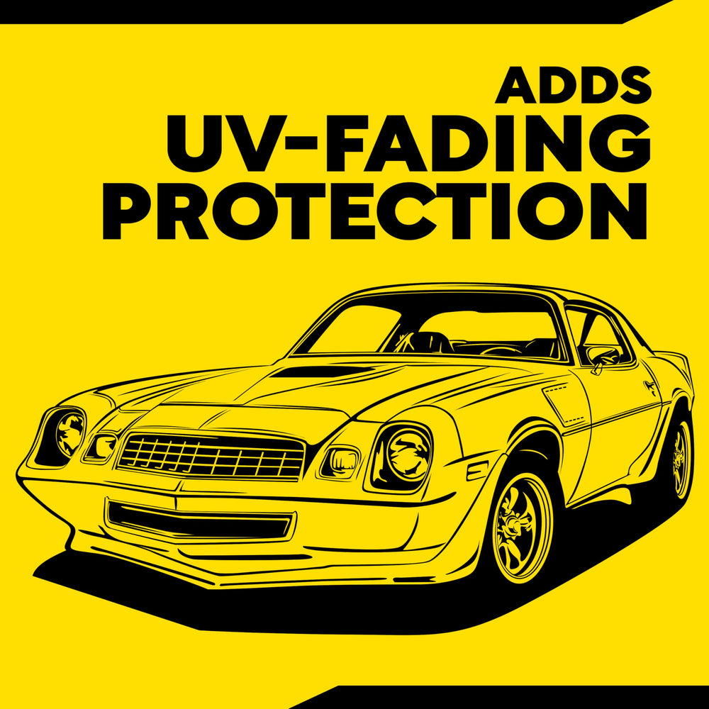 Meguiar's gel applied to exterior trim for UV-protected glossy finish
