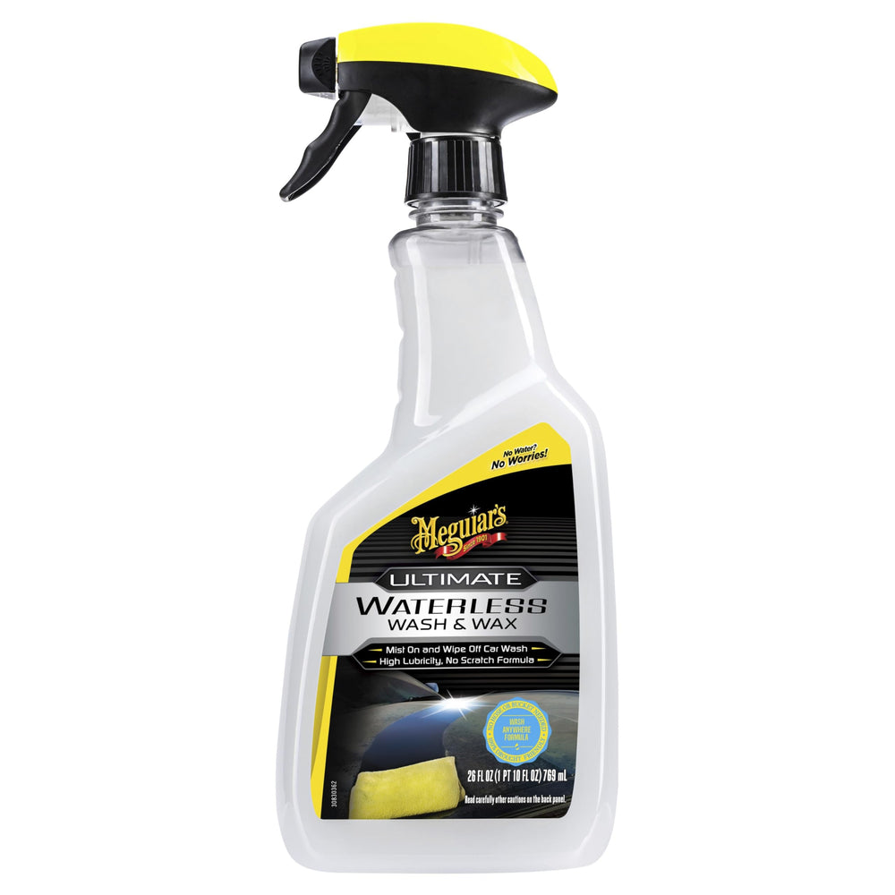 Glossy bumper finish after Meguiar's waterless wash detailing