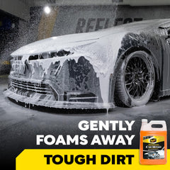 Meguiar's Gold Class thick lather lifts dirt without masking wax protection