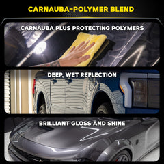 Meguiar’s Gold Class wax applied with pad for smooth coverage
