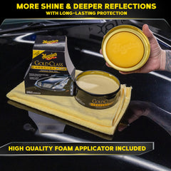 Close-up of finished paint with Meguiar’s Gold Class wax shine