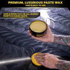 Packaging label of Meguiar’s Gold Class Carnauba Plus Premium Paste Wax