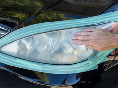 After clear headlight glow with enhanced visibility
